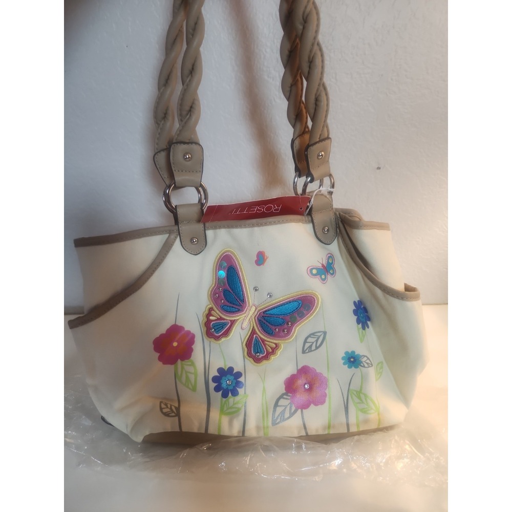 Rosetti Butterfly Canvas Purse NWT